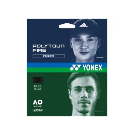 Yonex Poly Tour Fire Schwarz 12m